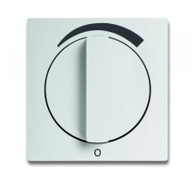 Плата центр. (накладка) с поворотной ручкой для регуляторов громкости WHD, серия solo/future, цвет серебр.-алюм.  1710-0-3811   2CKA001710A3811  AB