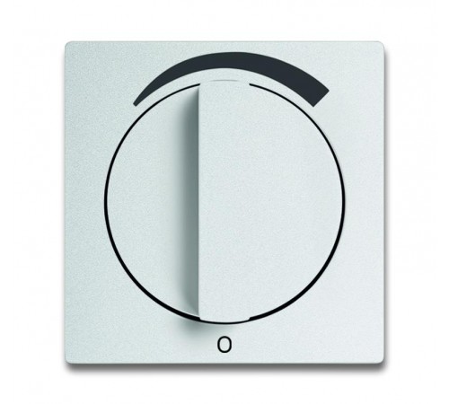 Плата центр. (накладка) с поворотной ручкой для регуляторов громкости WHD, серия solo/future, цвет серебр.-алюм.  1710-0-3811   2CKA001710A3811  AB