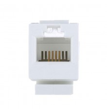 Механизм розетки телефонной RJ-12 (6 контакта) LK45  855600  Ecoplast