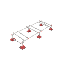 Опорная конструкция для установки оборудования TECHNORAPTOR LIGHTFOOT 3000х1200 тип 2  KM-TR-LTF-SSEI-3000-1200-2  КМ - профиль