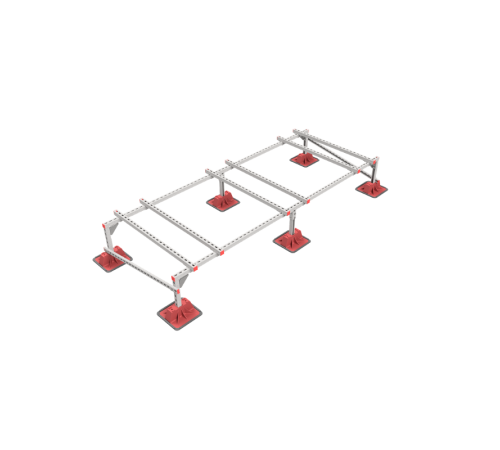 Опорная конструкция для установки оборудования TECHNORAPTOR LIGHTFOOT 3000х1200 тип 2 HD  KM-TR-LTF-SSEI-3000-1200-2 HD  КМ - профиль