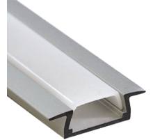 Профиль алюминиевый для светодиодной ленты PAL 2206 врезной анодированный IP20 2м  1009616  Jazzway