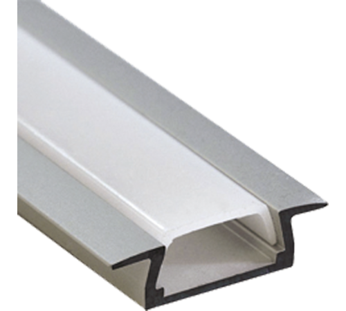 Профиль алюминиевый для светодиодной ленты PAL 2206 врезной анодированный IP20 2м  1009616  Jazzway