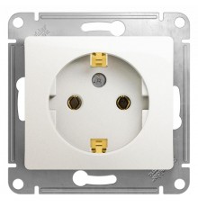 Glossa Перламутр Розетка с заземлением, 16А  GSL000643  SE