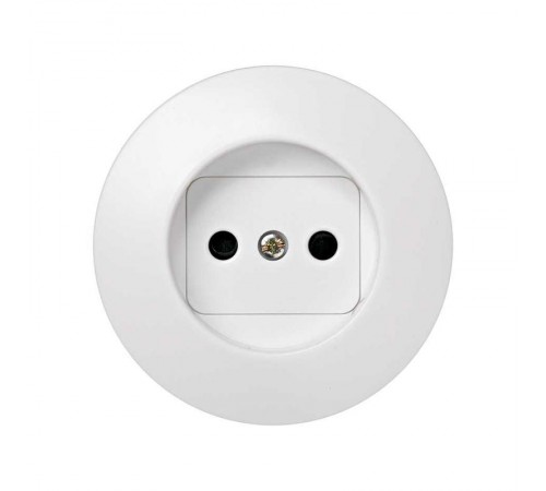 Simon 88 Накладка с защитными шторками на розетку двухполюсную без заземляющего контакта, S88, белый  88040-60  Simon