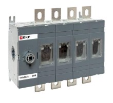 Рубильник 250A 4P без рукоятки управления TwinBlock  tb-s-250-4p  EKF