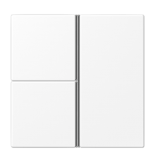 Набор накладок 3 группы для модулей F40; термопласт; белый матовый LS403TSAWWM Jung