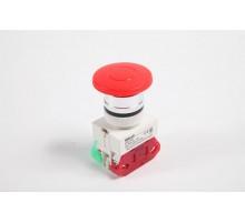 Выкл. кноп. грибок с фикс. AE 22 мм 1НО+1НЗ Цвет:К  25038DEK  DEKraft