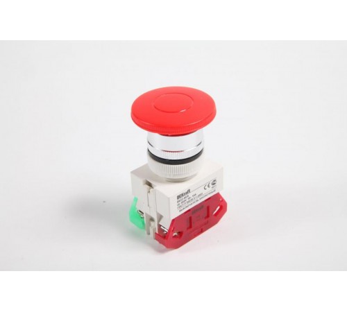 Выкл. кноп. грибок с фикс. AE 22 мм 1НО+1НЗ Цвет:К  25038DEK  DEKraft