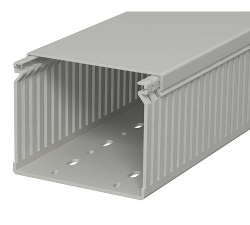 Распределительный кабельный канал LK4 80x100x2000 мм (ПВХ,серый) (LK4 80100)  6178059  OBO Bettermann