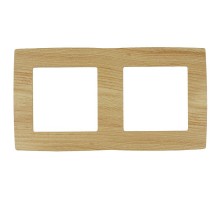 Рамка на 2 поста 12-5002-11  ,  сосна  Б0019147  ЭРА