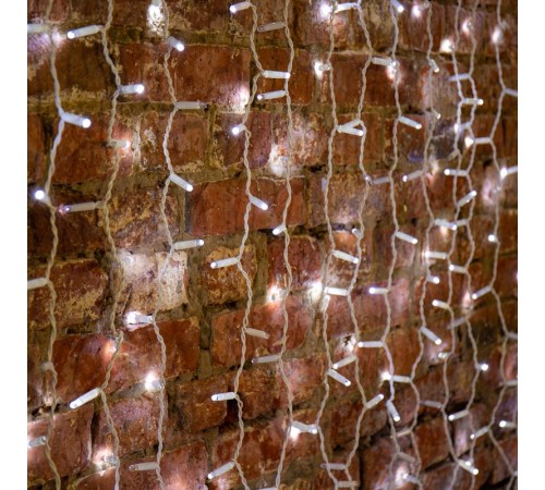 Гирлянда "Светодиодный Дождь" 2х1,5м, эффект мерцания, белый провод, 230 В, диоды БЕЛЫЕ, 360 LED  235-221  NEON-NIGHT