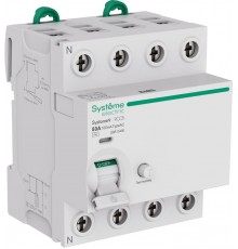 Systeme9 Выключатель дифференциального тока (ВДТ) 80A 4P 100мА Тип-AC 400В  S9R13480  SE
