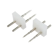 Разъем-иглы для соединения гибкого неона 12х12мм на шнур/коннектор  134-033  NEON-NIGHT