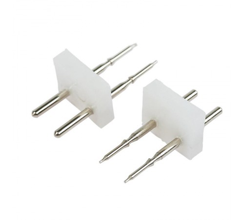 Разъем-иглы для соединения гибкого неона 12х12мм на шнур/коннектор  134-033  NEON-NIGHT