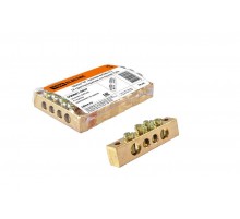 Шина "N" нулевая 6х9мм 4/2 (4 группы/крепеж по краям)   SQ0801-0057  TDM