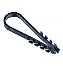 Дюбель-хомут 5-10мм круг. каб. нейл. черн. (25шт/упак)  UDH13-05-10-025-K02  IEK