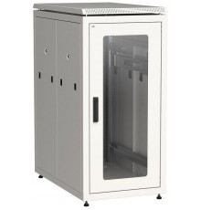 Шкаф сетевой 19" LINEA N 24U 600х1000 мм стеклянная передняя дверь серый  LN35-24U61-G  ITK