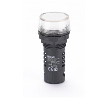 Лампа комм. ADDS 22 мм LED бел. 220В AC/DC ЛK-22   25121DEK  DEKraft