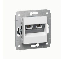 Cariva Белый Розетка ТЛФ 2-ая  773639  Legrand