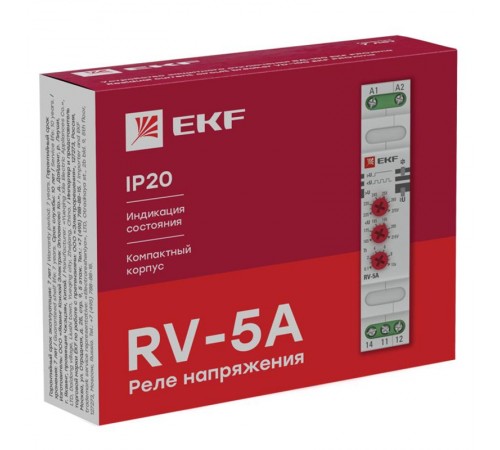 Реле напряжения (паралл. подкл.) RV-5A EKF PROxima  rv-5a  EKF