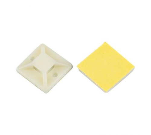 Площадка самоклеящаяся (25х25мм.) белая (20шт.) PROxima plc-25x25-r  EKF