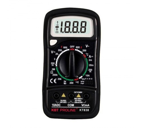 Мультиметр цифровой KT 838 "PROLINE"   79128  КВТ