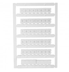 Маркировка для лазерной печати "1-10" OptiClip MC8/H/1-10  332720  КЭАЗ