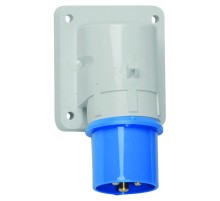 Вилка панельная 32A 3p 230V 6h IP44 голубая I 2662-Bals I Bals