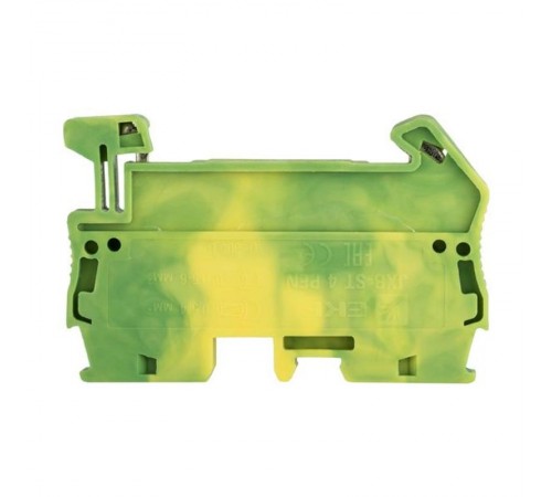 Колодка клеммная самозажимная JXB-ST-4 земля EKF PROxima  plc-jxb-st-4-pen  EKF