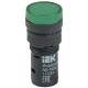 Лампа AD16DS(LED)матрица d16мм зеленый 110В AC/DC   BLS10-ADDS-110-K06-16  IEK