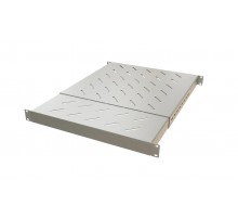 TSD3H-1U-650/1100-RAL7035 Полка c 19'' креплением, раздвижная, 1U, с регулируемой глубиной установки от 650 мм-1100 мм, серый  452068  Hyperline