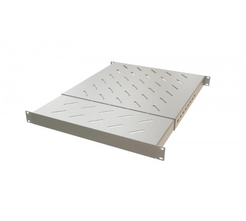 TSD3H-1U-650/1100-RAL7035 Полка c 19'' креплением, раздвижная, 1U, с регулируемой глубиной установки от 650 мм-1100 мм, серый  452068  Hyperline