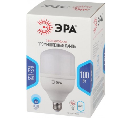 Лампа светодиодная LED 100Вт Е27/Е40 4000К smd POWER 100W-4000-E27/E40  Б0032089  ЭРА