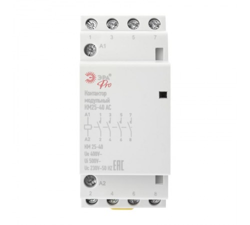 Контактор модульный NO-902-292 Pro-298 КМ25-40 AC (6/30/1080)  Б0049163  ЭРА