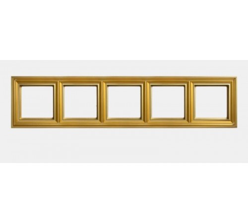 Рамка 5-поста; термопласт; золото; Eco Deco  EPD485GO  Jung