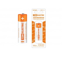 Аккумулятор LIR18650 3,7 В 2600 мА*ч Li-Ion, с защитой, BP-1,  SQ1702-0088  TDM