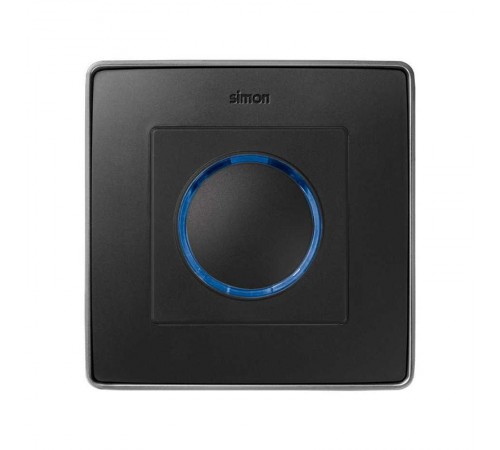 Simon 82 Накладка на на светорегулятор с голубой подсветкой основной, нажимной (проходной), S82, S82N, S82 De  82034-38  Simon