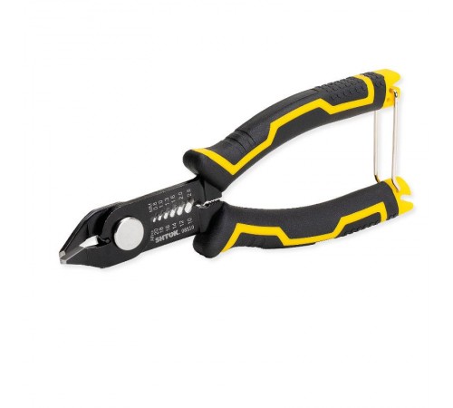 Кусачки диагональные 150 мм, снятие изоляции ?0.8-2.6 мм, серия ACRUX, SHTOK  376314  КЭАЗ