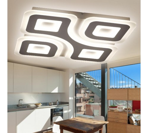 Светильник светодиодный декоративный бытовой SPB-6 "GEO 4" RC 75 с пультом ДУ, 75Вт 3400-5500К  Б0050919  ЭРА