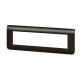 Рамка - Mosaic - 8 модулей - матовая черная  079058L  Legrand