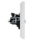 FORTE&PIANO Розетка двойная TV+RJ45 кат.5E FP236 белый  FP-AK20-1-K01  IEK