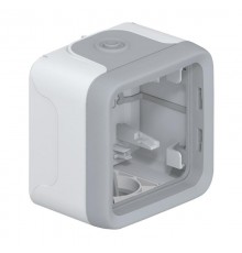 Plexo Серый Коробка 1-ая для наружного монтажа IP55  069651  Legrand