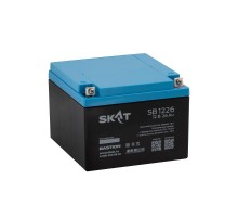 SKAT SB 1226 АКБ свинцово-кислотная тип AGM 12V 26Ач Iзар.7,8А, клеммы под болт М6  2537  Бастион