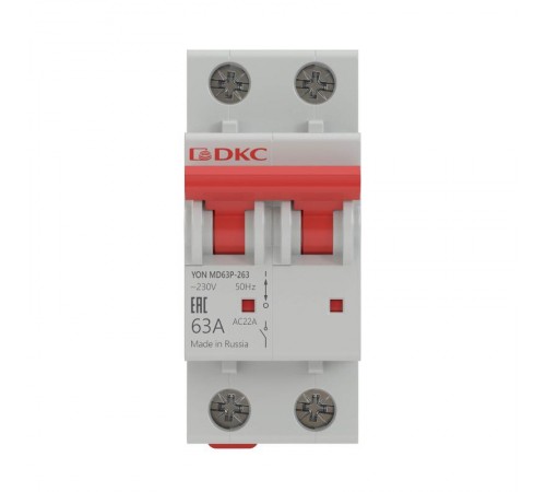 Выключатель нагрузки модульный YON MD63P-263  MD63P-263  DKC