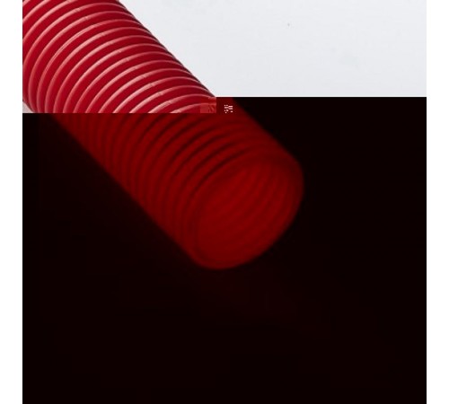 Труба гибкая гофрированная ПНД 63мм для МПТ (15м) красный  26300К  Рувинил