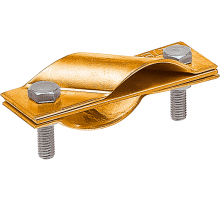 Зажим заземления стержень - стержень диагональный, латунь90531-1Ezetek