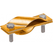 Зажим заземления стержень - полоса/пруток диагональный, латунь90531Ezetek