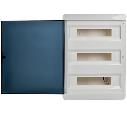 Корпус пластиковый навесной на 54 модулей ЩРН-П-54 IP41 черная прозрачная дверь TEKFOR  TF5-KP12-N-54-41-K01-K03  IEK