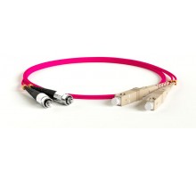 Патч-корд FC-D2-504-FC/PR-SC/PR-H-15M-LSZH-MG волоконно-оптический (шнур) MM 50/125(OM4), FC-SC, 2.0 мм, duplex, LSZH, 15 м  247742  Hyperline